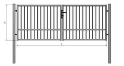 TWO-WING GATE (BD SOLID)